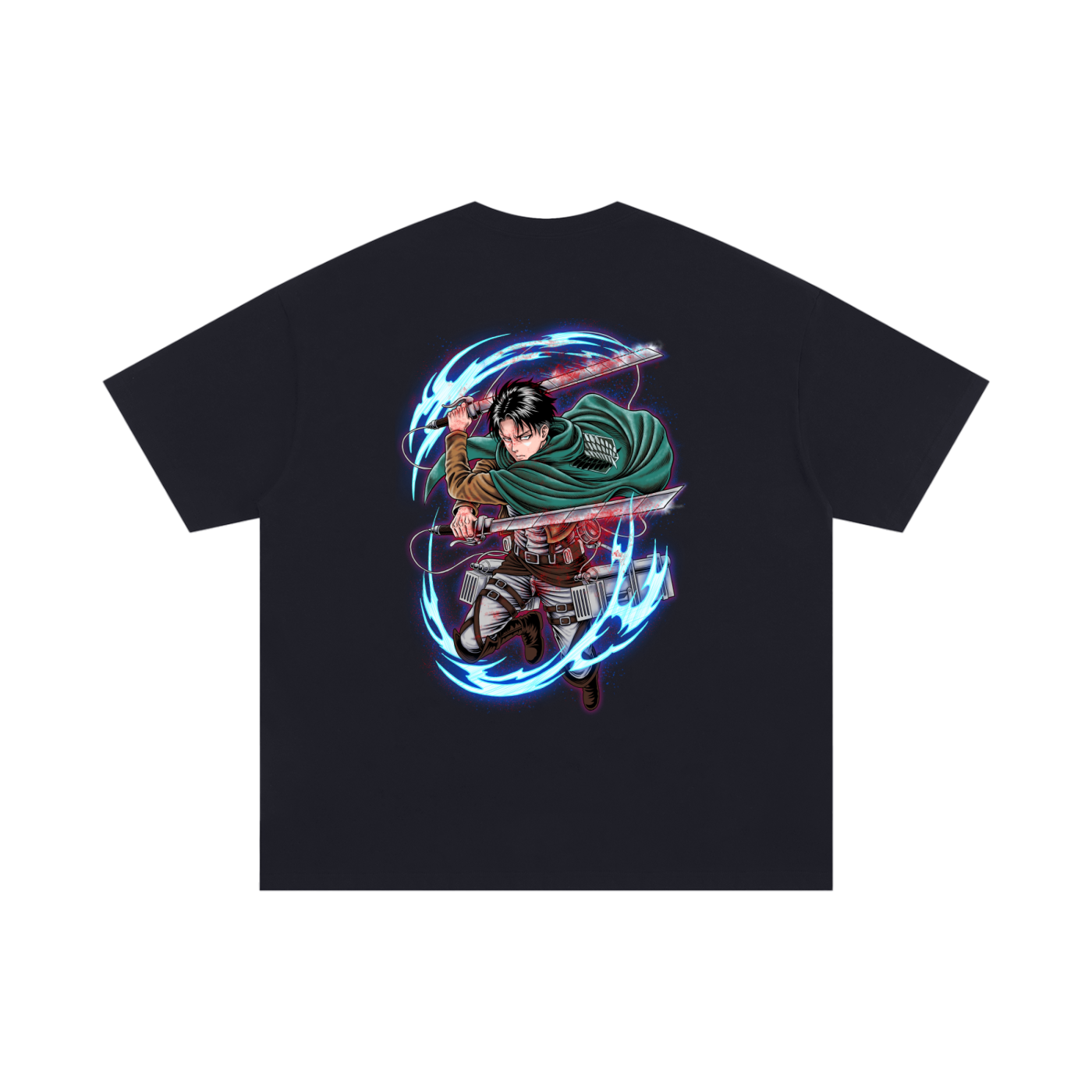 T-shirt,Oversized,Anime,Attack on Titan,Levi Ackerman