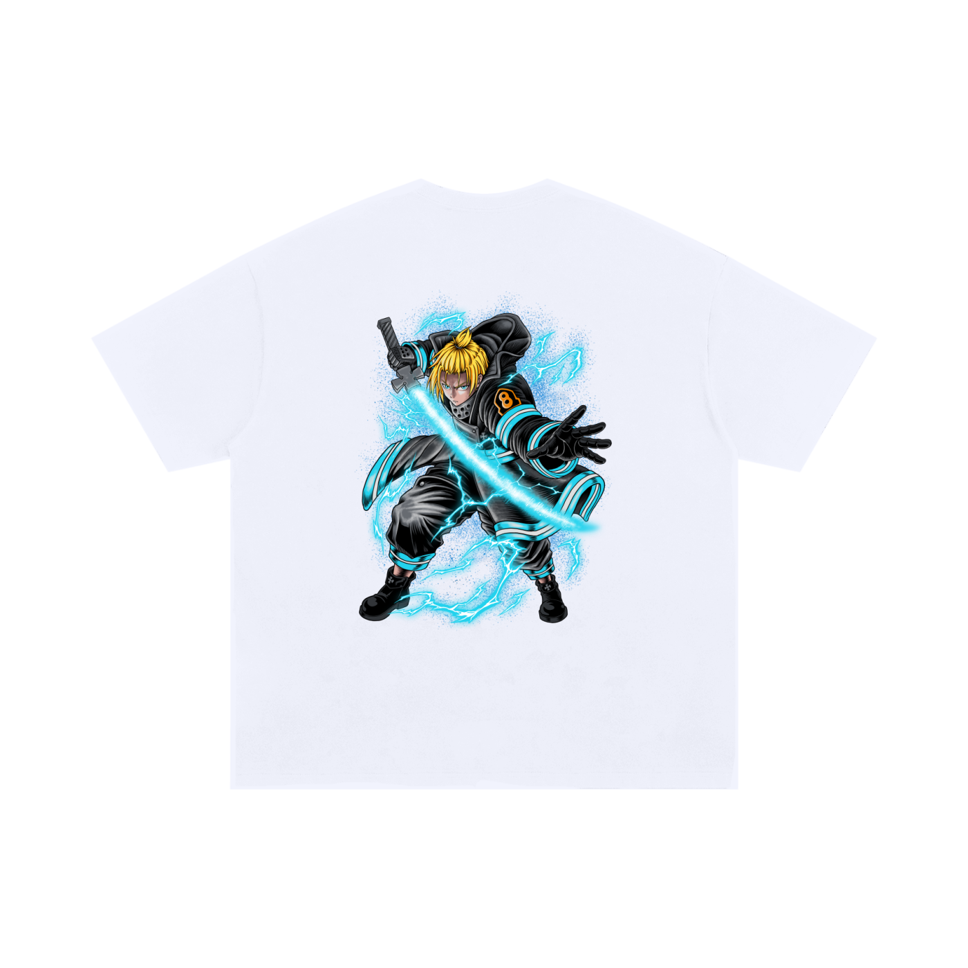 T-Shirt,Anime,Fire Force,Arthur Boyle,Oversized