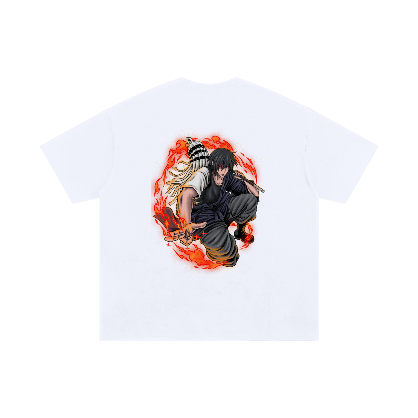 T-shirt,Oversized,Anime,Fire Force,Benimaru Shinmon