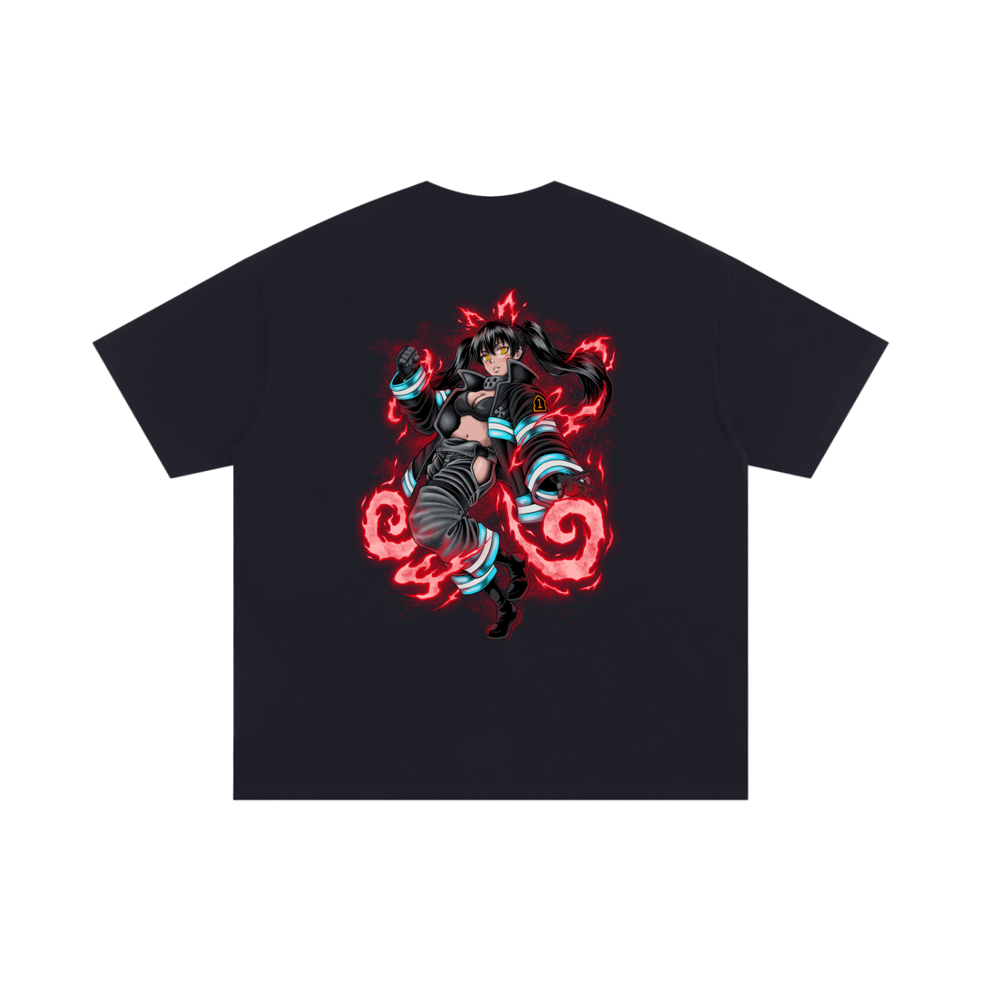 T-Shirt,Oversized,Anime,Fire Force,Tamaki Kotatsu