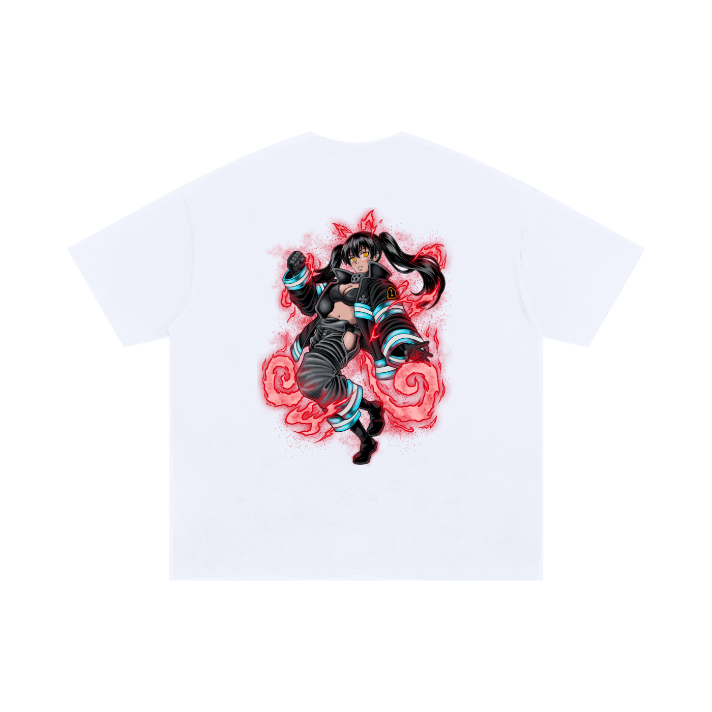 T-Shirt,Oversized,Anime,Fire Force,Tamaki Kotatsu