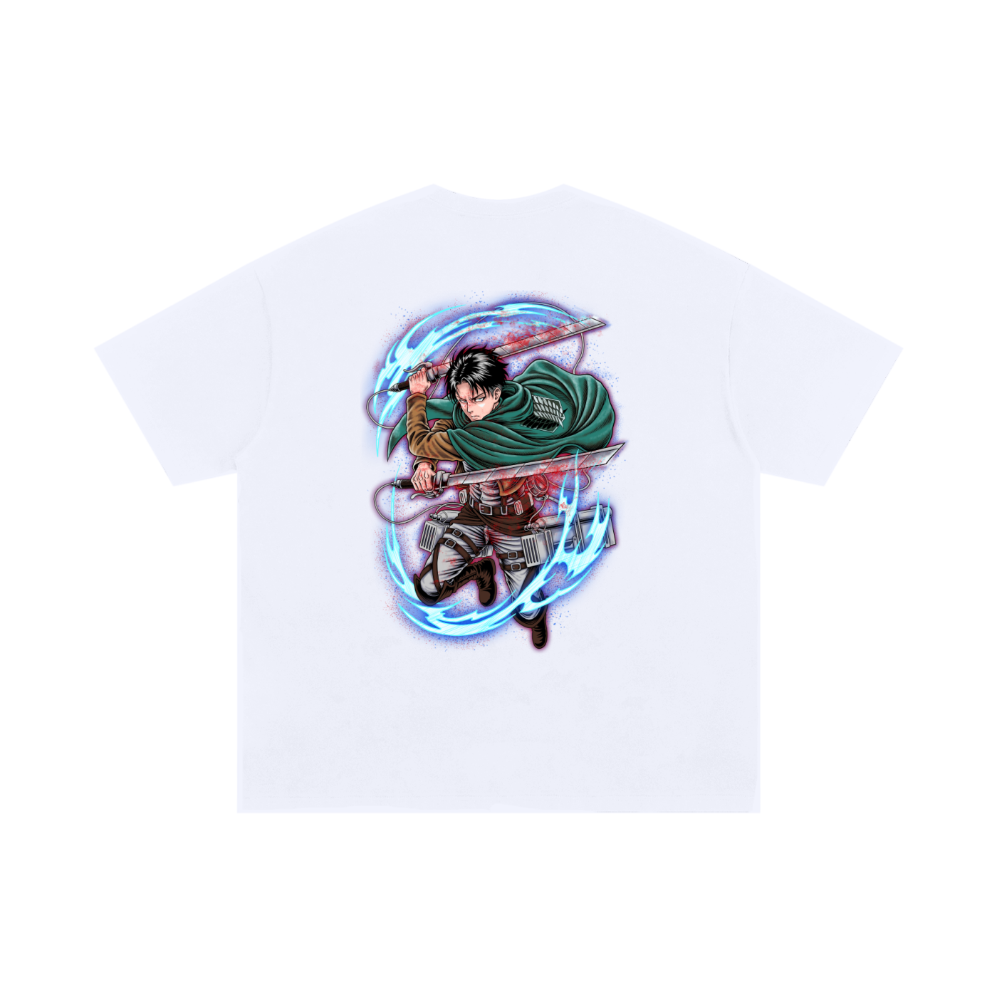 T-shirt,Oversized,Anime,Attack on Titan,Levi Ackerman